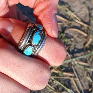 Vintage 80s Turquoise Ring